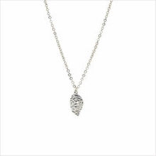 Load image into Gallery viewer, Meadow mini leaf pendant - silver plated
