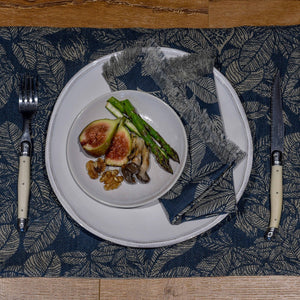 Fig tree double oven glove - dark slate