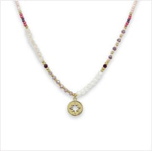 Load image into Gallery viewer, Handmade Zeyfros pink miyuki bead necklace - short
