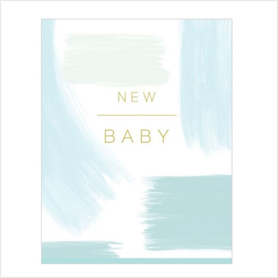 New baby blue card