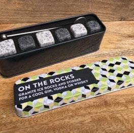 On the rocks in a tin