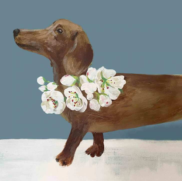 Penny in the pear blossom card