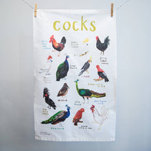 Load image into Gallery viewer, Cocks tea towel
