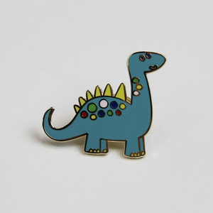 Dinosaur enamel pin