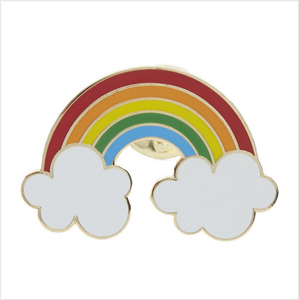 Rainbow enamel pin