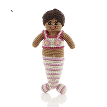 Load image into Gallery viewer, Crochet mermaid tattle - pink
