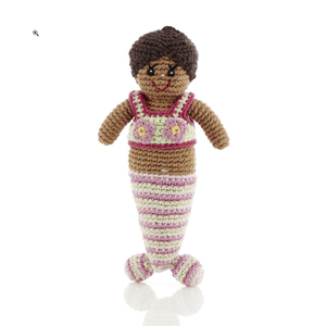 Crochet mermaid tattle - pink