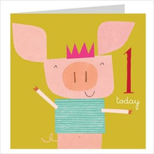 Load image into Gallery viewer, Age one piglet card
