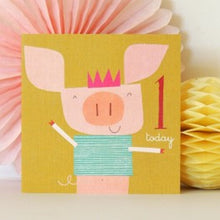 Load image into Gallery viewer, Age one piglet card
