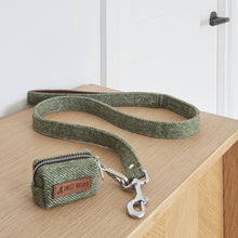 Load image into Gallery viewer, Tweed dog poo bag holder - green
