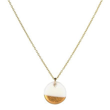 Load image into Gallery viewer, Porcelain matte gold dipped necklace
