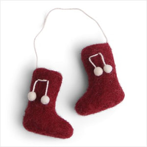Christmas decoration - red boots