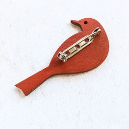 Redwing brooch