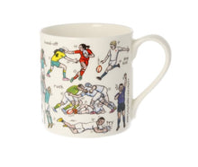 Load image into Gallery viewer, The art of rugby mug
