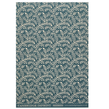 Load image into Gallery viewer, Patterned paper sprig marine blue
