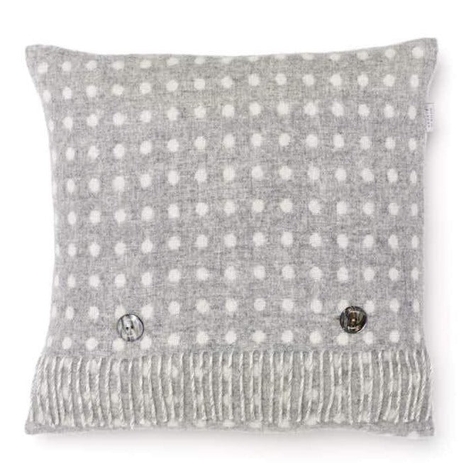 Grey spot large cushion