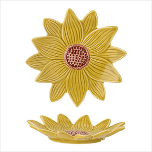 Savanna flower plate - yellow