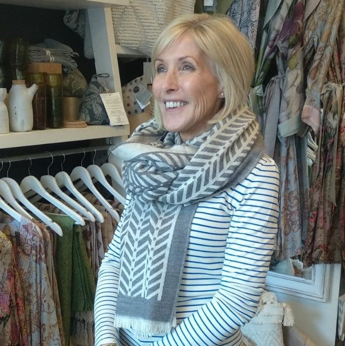 Chevron print scarves