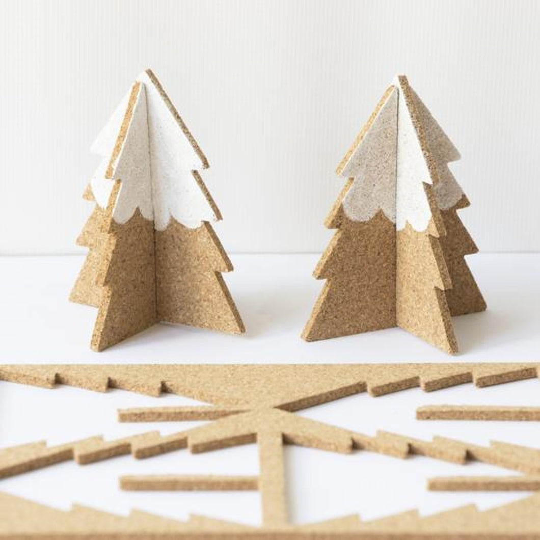 Pop-a-cork - two trees Xmas dec