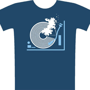 Sound wave t-shirt - denim