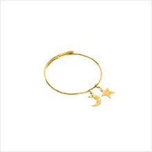 Load image into Gallery viewer, Hammered star bangle
