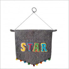 Load image into Gallery viewer, Star wall pennant - bright
