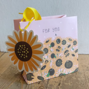 Sunflowers gift bag - small