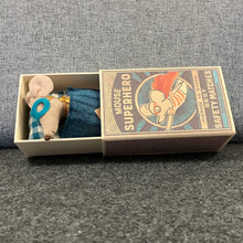 Load image into Gallery viewer, Superhero mouse in a matchbox
