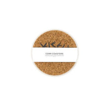 Load image into Gallery viewer, Cork coasters - swallows grey - set of 4
