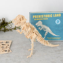 Load image into Gallery viewer, T-rex wooden puzzle
