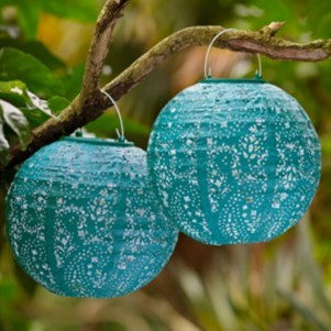 Turquoise on sale outdoor lantern