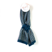 Load image into Gallery viewer, Scandi pattern short pull-through scarf - available in various colours
