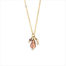 Load image into Gallery viewer, Temple bead pear drop pendant - rose
