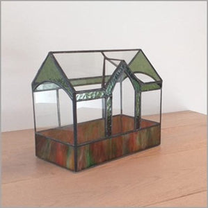 The Powley - handmade stained glass terrarium