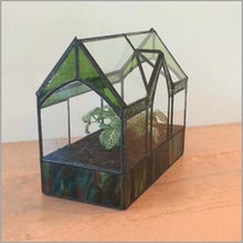 Load image into Gallery viewer, The Powley - handmade stained glass terrarium
