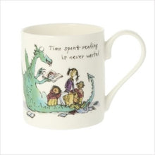 Load image into Gallery viewer, Quentin Blake &#39;time spent reading...&#39; mug
