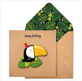 Happy birthday toucan card