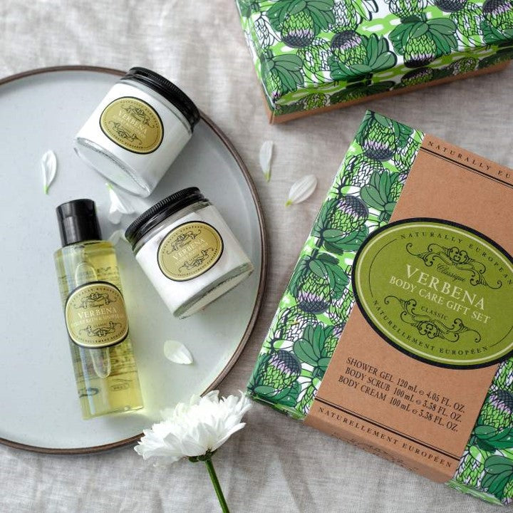 Verbena gift set - gel, scrub & body cream