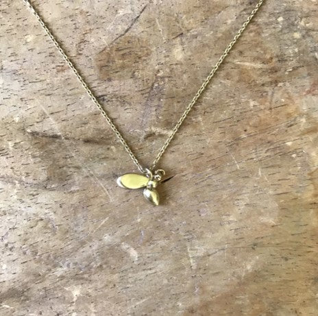 Nouveau winged insect necklace