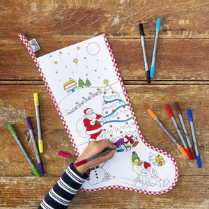 Christmas stocking - colour in & learn
