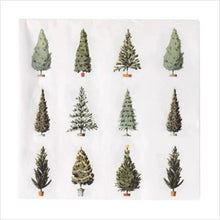 Load image into Gallery viewer, Happy Christmas trees paper napkins

