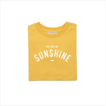 Load image into Gallery viewer, Custard short-sleeved &#39;You are my sunshine&#39; t-shirt
