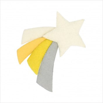 Wall decoration - yellow shooting star