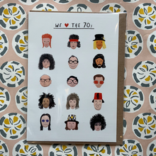 Load image into Gallery viewer, We love the 70s icons card

