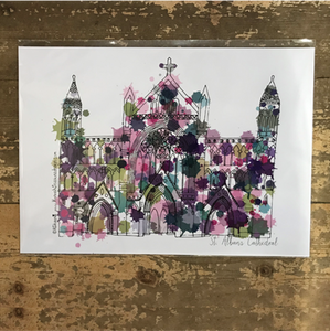 St Albans Cathedral print unframed