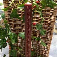 Load image into Gallery viewer, Christmas Advent candle - red
