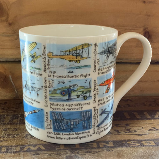 History of flight mug