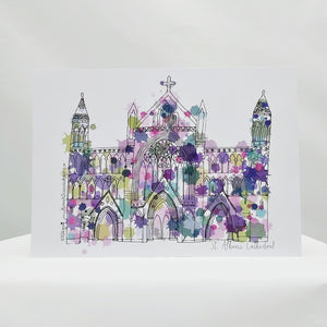 St Albans Cathedral print unframed