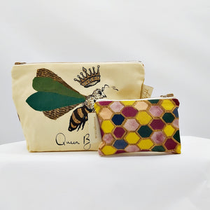 Queen bee make-up bag