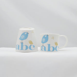 Blue ABC small mug